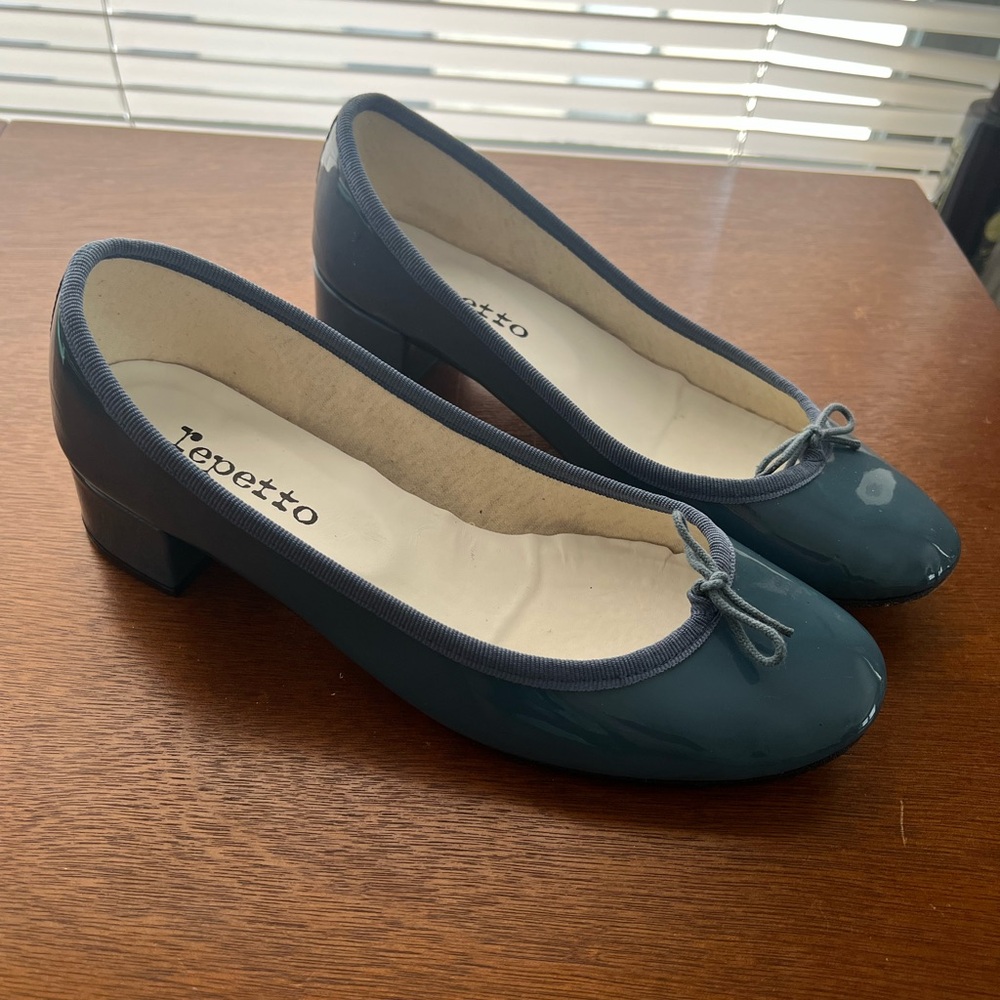 Repetto Camille Blue Patent